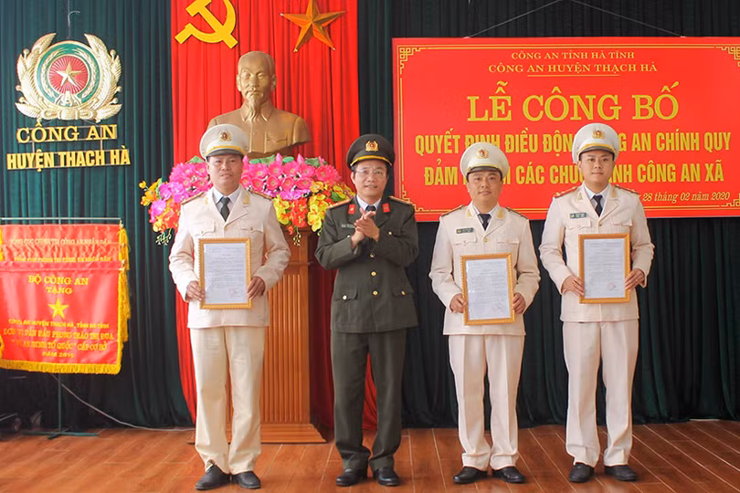 Địa phương đầu tiên của Hà Tĩnh có nữ công an xã chính quy