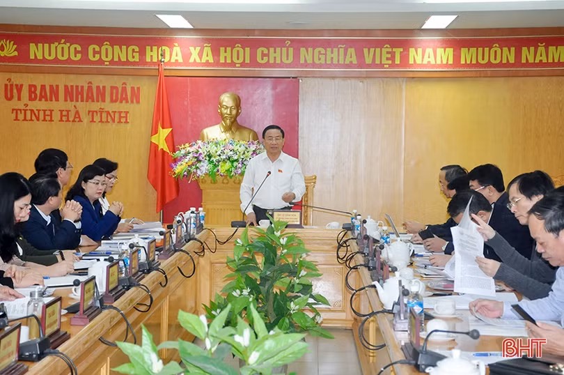 Thống nhất nội dung, chương trình kỳ họp bất thường HĐND tỉnh Hà Tĩnh khóa XVII