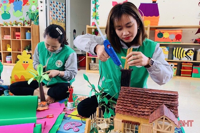 Cô giáo trường Mầm non Trí Đức bám trường trong mùa dịch ảnh 18 Cô giáo trường Mầm non Trí Đức bám trường trong mùa dịch