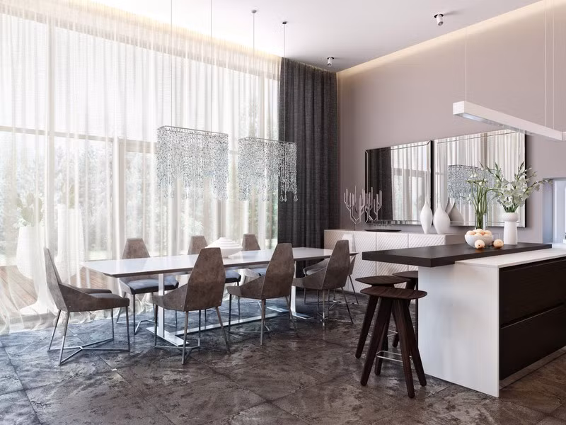 Ngôi nhà hiện đại sử dụng nội thất dạng hình học độc đáo