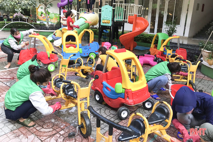 Cô giáo trường Mầm non Trí Đức bám trường trong mùa dịch ảnh 10 Cô giáo trường Mầm non Trí Đức bám trường trong mùa dịch