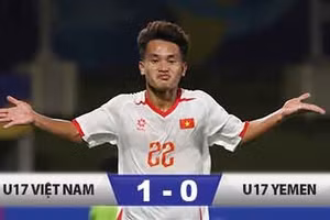 Kết quả U17 Việt Nam 1-0 U17 Yemen: Tiến gần vé World Cup