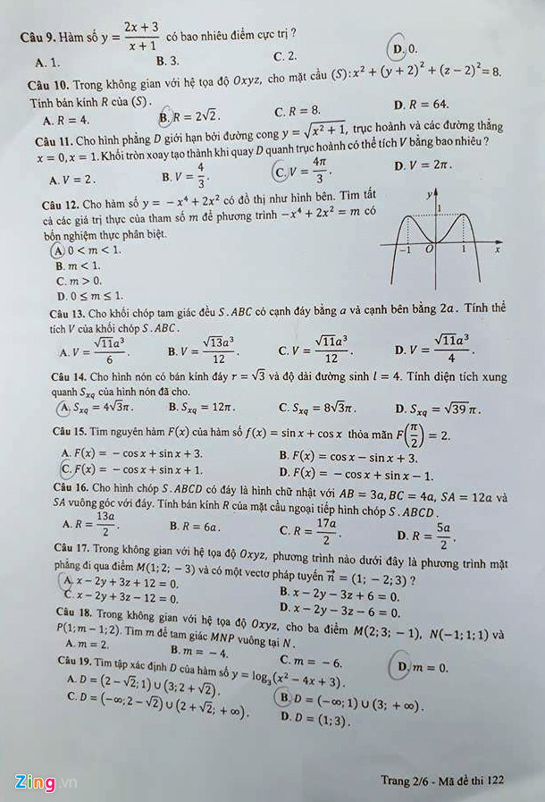 de thi bai giai mon toan thpt quoc gia 2017