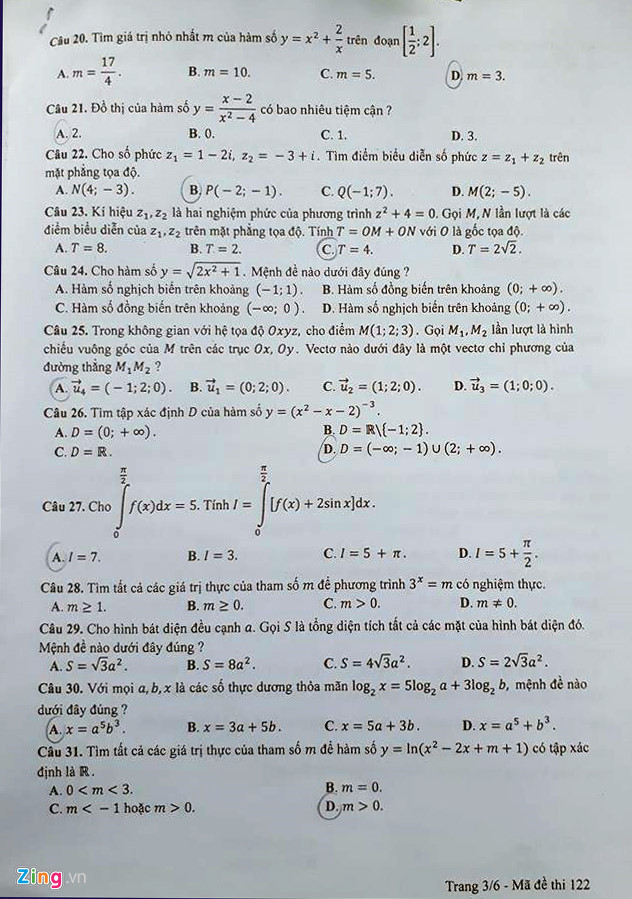 de thi bai giai mon toan thpt quoc gia 2017