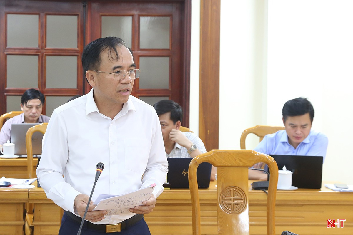 Giám đốc Sở KH&CN Bùi Quang Hoàn báo cáo kết quả thực hiện phát triển KHCN, đổi mới sáng tạo và chuyển đổi số. bqbht_br_3-6.jpg