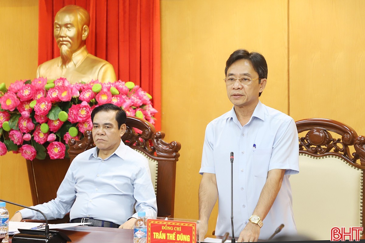 Phó Bí thư Thường trực Tỉnh ủy Trần Thế Dũng kết luận hội nghị. ljmahjs.jpg