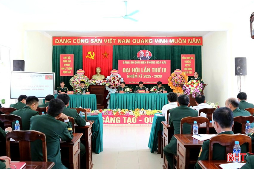 Toàn cảnh Đại hội Đảng bộ Đồn Biên phòng Hòa Hải nhiệm kỳ 2025 - 2030. bqbht_br_anh-1-1.jpg