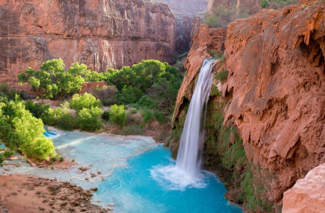 Thác Havasu còn có một tên gọi khác là thác nước “khăn voan cô dâu” di boi o nhung ho nuoc dep nhat the gioi
