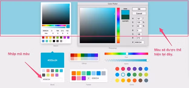 Cách lấy bảng mã màu Html, CSS siêu nhanh, đơn giản