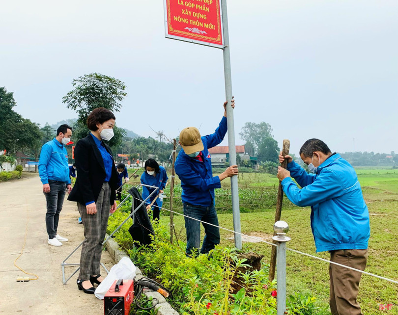 Đức Thọ huy động con em xa quê trên 1,6 tỷ đồng xây nông thôn mới