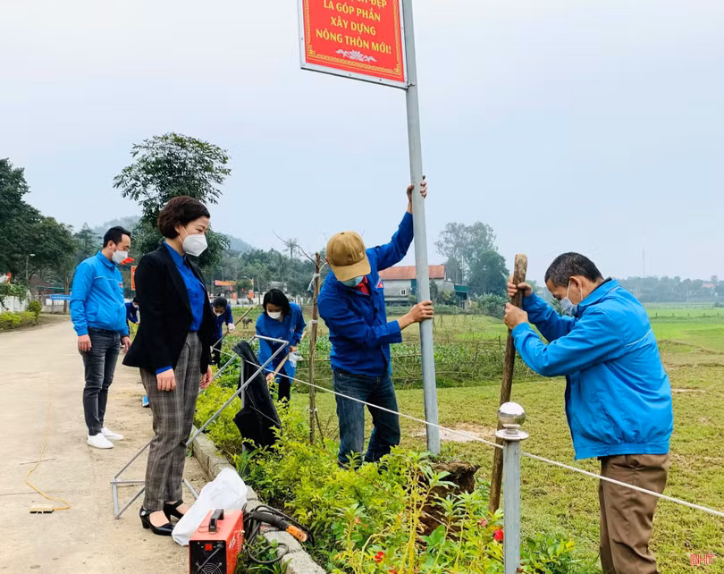 Đức Thọ huy động con em xa quê trên 1,6 tỷ đồng xây nông thôn mới