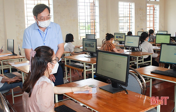 123 thí sinh tham gia thi tuyển công chức cấp xã ở Can Lộc