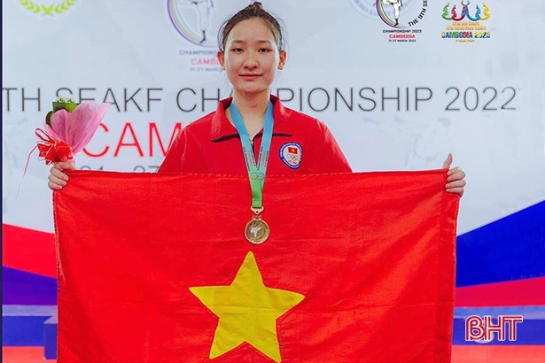 Hà Tĩnh giành 3 huy chương tại Giải Karatedo Đông Nam Á 2022
