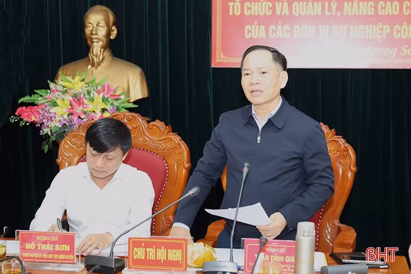 Sau sắp xếp, Hương Sơn giảm 18 đơn vị sự nghiệp công lập