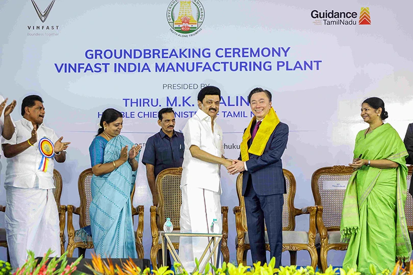 VinFast động thổ nhà máy xe điện tại Ấn Độ