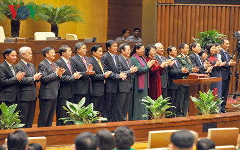 chinh thuc ra mat bo may lanh dao cao nhat cua quoc hoi khoa xiv