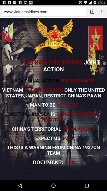 hacker tan cong website vietnam airlines la ai