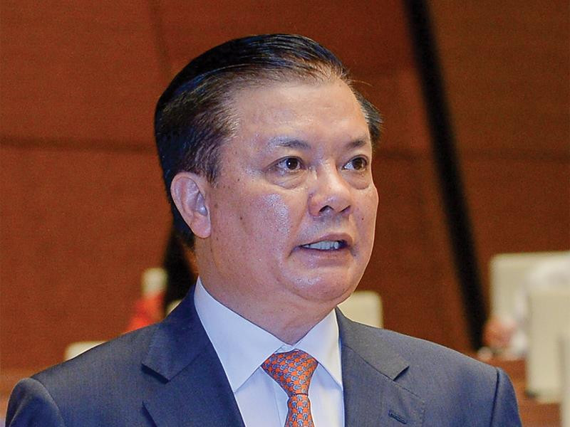 Bộ trưởng Bộ Tài chính, ông Đinh Tiến Dũng bo truong tai chinh ly giai viec chua giai ngan 16 000 ty dong tpcp