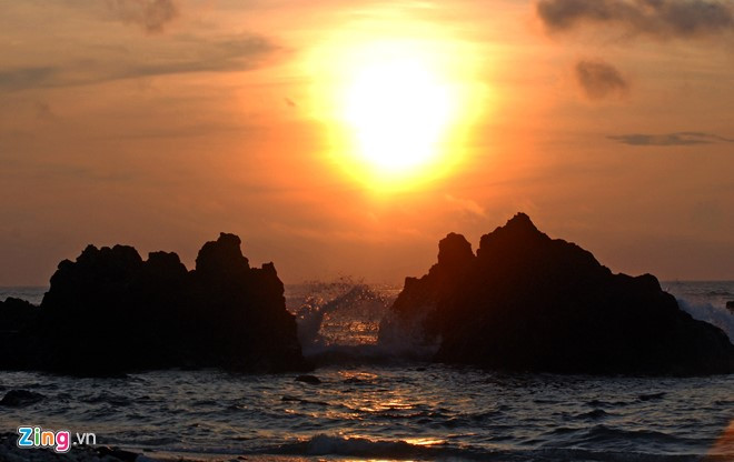 ngam mat troi ruc ro tren dao ly son