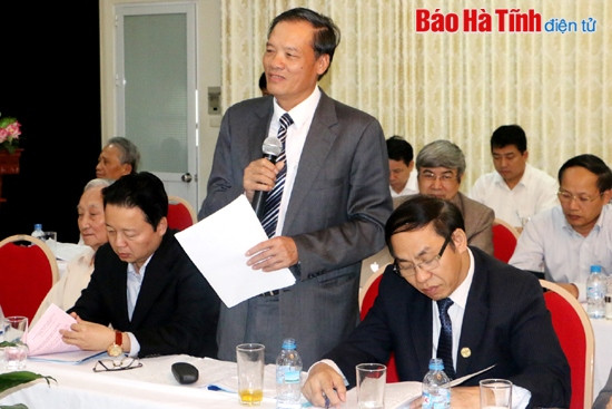 Con em Hà Tĩnh tại Hà Nội góp ý Dự thảo Báo cáo chính trị Đại hội Đảng bộ tỉnh ảnh 4 Con em Hà Tĩnh tại Hà Nội góp ý Dự thảo Báo cáo chính trị Đại hội Đảng bộ tỉnh ảnh 4