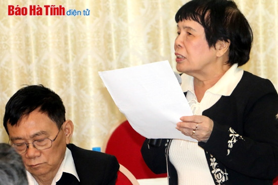 Con em Hà Tĩnh tại Hà Nội góp ý Dự thảo Báo cáo chính trị Đại hội Đảng bộ tỉnh ảnh 6 Con em Hà Tĩnh tại Hà Nội góp ý Dự thảo Báo cáo chính trị Đại hội Đảng bộ tỉnh ảnh 6