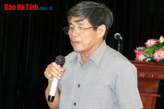 Con em Hà Tĩnh tại Hà Nội góp ý Dự thảo Báo cáo chính trị Đại hội Đảng bộ tỉnh ảnh 5 Con em Hà Tĩnh tại Hà Nội góp ý Dự thảo Báo cáo chính trị Đại hội Đảng bộ tỉnh ảnh 5