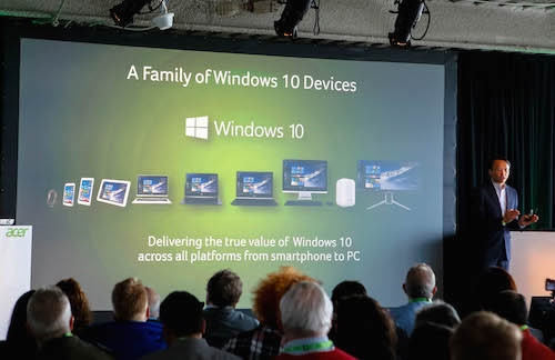 Lãnh đạo Acer chia sẽ về dòng sản phẩm mới của hãng. Ảnh: Huy Đức.