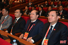 Đoàn đại biểu Hà Tĩnh dự Đại hội gồm 24 đồng chí.