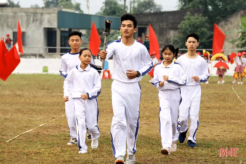 TX Kỳ Anh tổ chức đại hội điểm thể dục - thể thao cấp cơ sở tại xã Kỳ Hoa