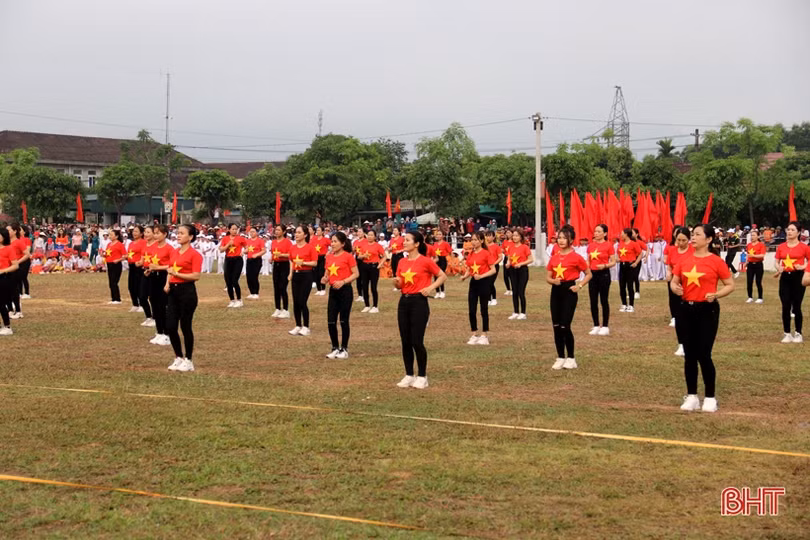 TX Kỳ Anh tổ chức đại hội điểm thể dục - thể thao cấp cơ sở tại xã Kỳ Hoa