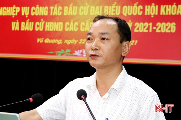 280 thành viên tổ bầu cử tại Vũ Quang được tập huấn nghiệp vụ