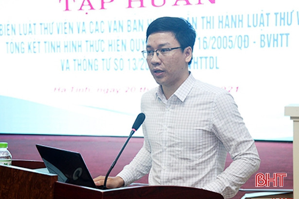 Phổ biến Luật Thư viện cho đội ngũ người làm công tác thư viện ở Hà Tĩnh