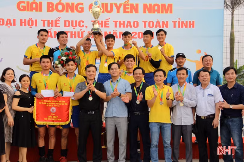 Thạch Hà vô địch Giải Bóng chuyền nam Đại hội Thể dục - thể thao Hà Tĩnh 