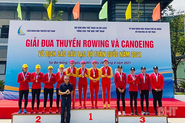 Hà Tĩnh giành 6 huy chương tại Giải Đua thuyền vô địch các CLB toàn quốc