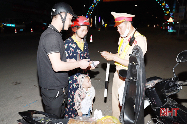 2 tuần, Nghi Xuân xử phạt hơn 85 triệu đồng vi phạm an toàn giao thông