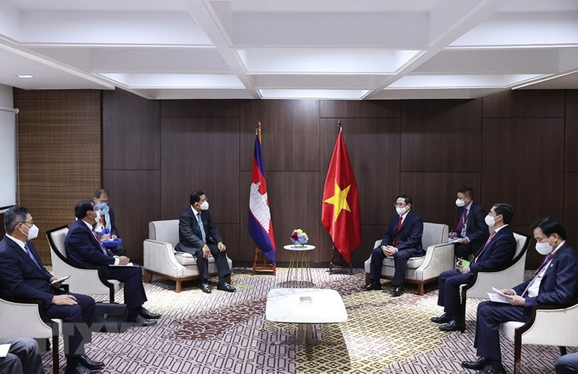 Thủ tướng Chính phủ Phạm Minh Chính gặp gỡ song phương Thủ tướng Campuchia, Singapore, Malaysia