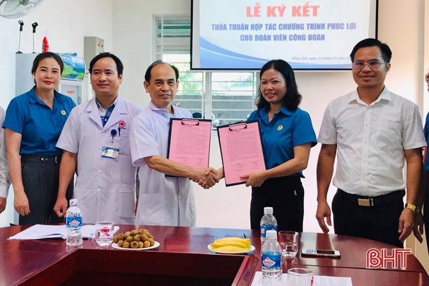 Ký kết chương trình phúc lợi cho đoàn viên công đoàn TX Hồng Lĩnh