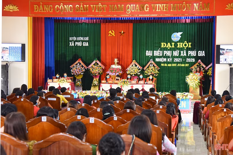 Huyện đầu tiên của Hà Tĩnh hoàn thành đại hội phụ nữ cấp cơ sở
