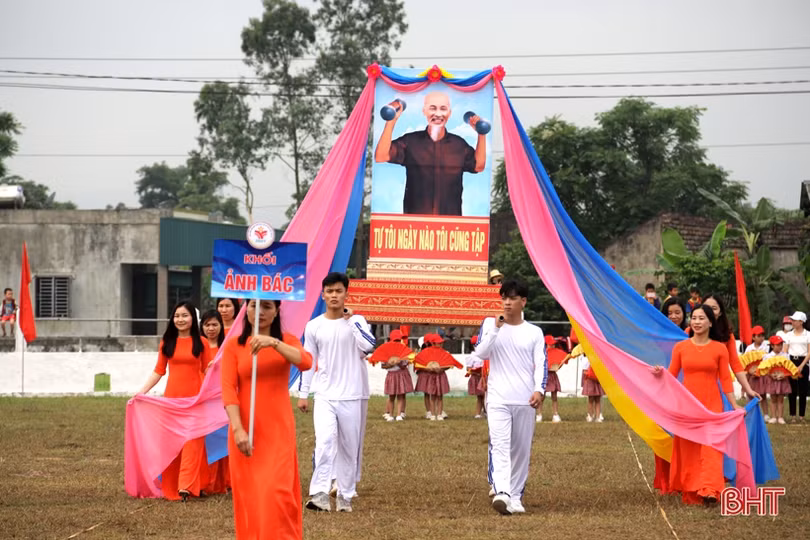 TX Kỳ Anh tổ chức đại hội điểm thể dục - thể thao cấp cơ sở tại xã Kỳ Hoa