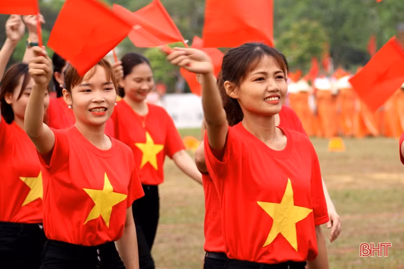 TX Kỳ Anh tổ chức đại hội điểm thể dục - thể thao cấp cơ sở tại xã Kỳ Hoa