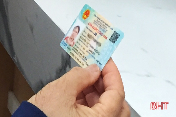 742 công dân huyện Kỳ Anh nhận thẻ căn cước