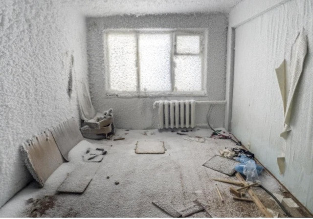 Cảnh tượng choáng ngợp tại ngôi làng bị đóng băng hoàn toàn ở Nga