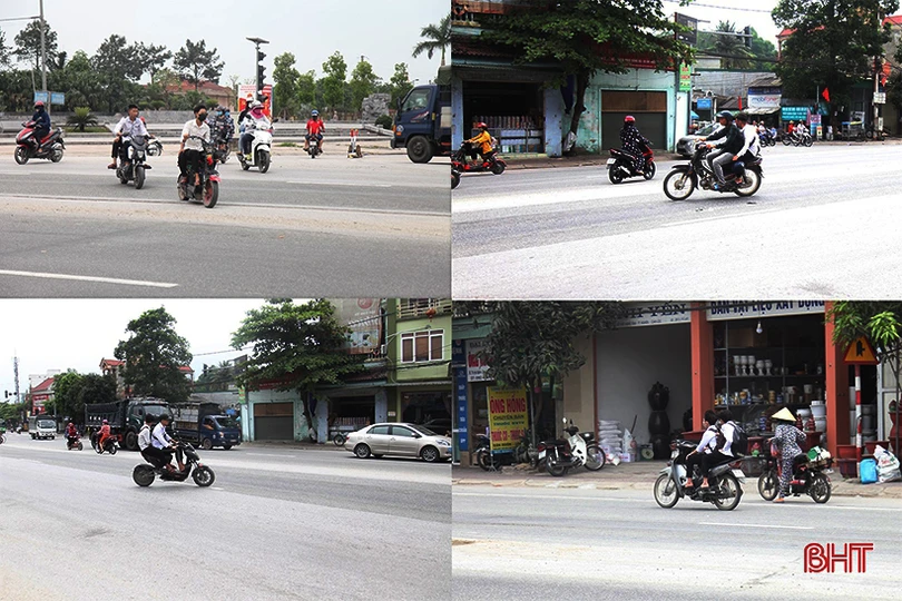 Muôn kiểu vi phạm luật giao thông ở Can Lộc