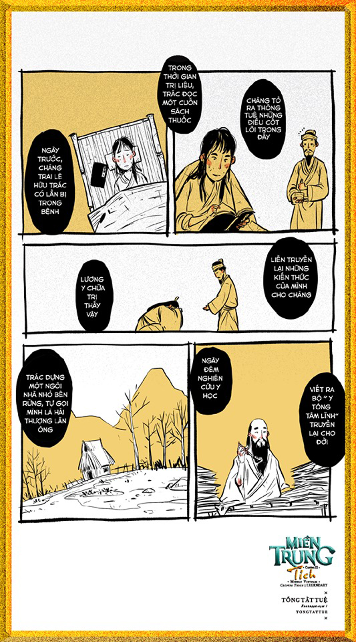 Độc đáo tích xưa Đại danh y Hải Thượng Lãn Ông qua nét vẽ truyện tranh