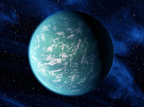 Hình minh họa hành tinh Kepler-22b. Ảnh: NASA. Hình minh họa hành tinh Kepler-22b. Ảnh: NASA.
