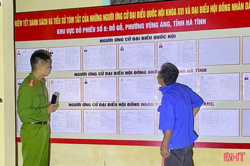 Bám sát địa bàn, đảm bảo ngày hội bầu cử diễn ra an toàn, đúng quy định