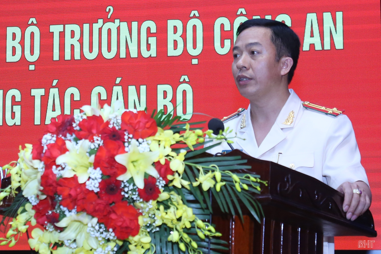 Công bố quyết định điều động Phó Giám đốc Công an Hà Tĩnh