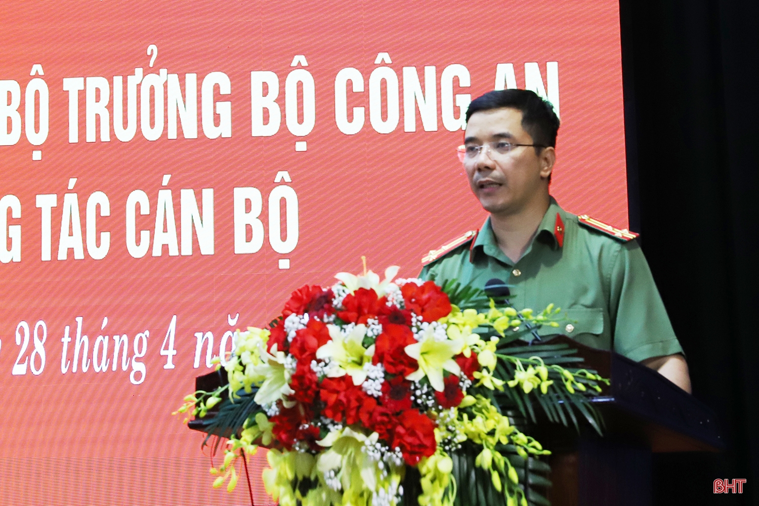 Công bố quyết định điều động Phó Giám đốc Công an Hà Tĩnh