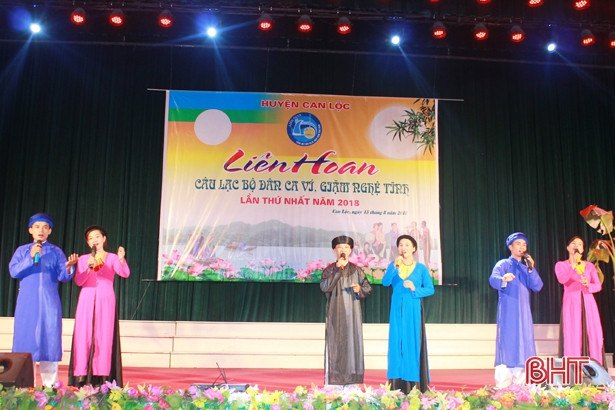 Can Lộc chung kết Liên hoan dân ca ví, giặm Nghệ Tĩnh