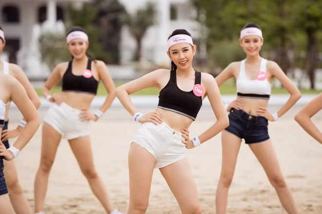 Ngắm hình thể săn chắc của các thí sinh Hoa hậu Việt Nam 2018